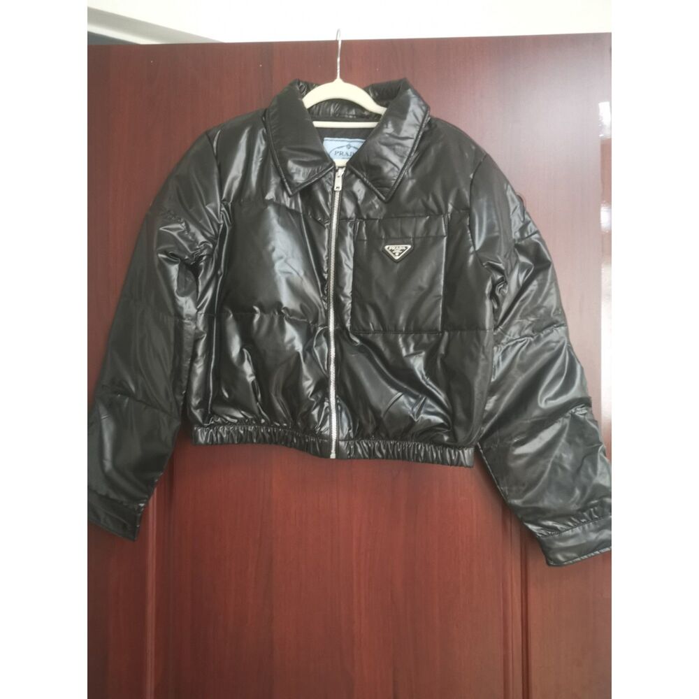 Prada Black Down Jacket Puffer Coat For Women - image 1